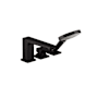 Hansgrohe Metropol Deck Mounted Roman Tub with Built-In Diverter - Includes 1.75 GPM Hand Shower Matte Black