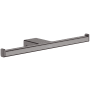 Hansgrohe AddStoris Wall Mounted Euro Toilet Paper Holder Brushed Black Chrome