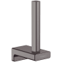 Hansgrohe AddStoris Wall Mounted Euro Toilet Paper Holder Brushed Black Chrome