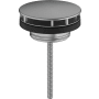 Hansgrohe Accessories 1-1/4" Non-Closing Drain Assembly - Less Overflow Brushed Black Chrome