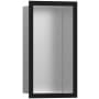 Hansgrohe XtraStoris Individual Wall Niche with Design Frame 12"x 6"x 4" Matte Black