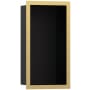 Hansgrohe XtraStoris Individual Wall Niche with Design Frame 12"x 6"x 4" Polished Gold Optic