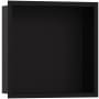 Hansgrohe XtraStoris Individual Wall Niche with Design Frame 12"x 12"x 4" Matte Black
