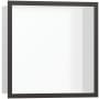 Hansgrohe XtraStoris Individual Wall Niche with Design Frame 12"x 12"x 4" Brushed Black Chrome
