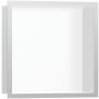 Hansgrohe XtraStoris Individual Wall Niche with Design Frame 12"x 12"x 4" Brushed Stainless Steel