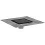 Hansgrohe RainDrain Brilliance Point Drain Set 6"x 6" Trim Tileable Rear Cover and Rough Matte Black
