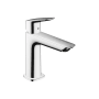 Hansgrohe Logis Fine 1.2 GPM Single Hole Bathroom Faucet 110 with ComfortZone, EcoRight, and AirPower Technology - Less Drain Assembly Chrome