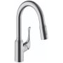 Hansgrohe Allegro N 1.75 GPM Single Hole Pull Down Kitchen Faucet with Magnetic Docking & Toggle Spray Diverter - Limited Lifetime Warranty Chrome