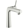 Hansgrohe Talis S 1.2 GPM Single Hole Bathroom Faucet with QuickClean, EcoRight and ComfortZone Technology - Includes Metal Pop-Up Drain Assembly Brushed Nickel