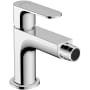 Hansgrohe Rebris S 1.5 GPM Single Hole Bidet Faucet with Lever Handle and Pop-up Drain Assembly Chrome
