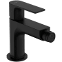 Hansgrohe Rebris E 1.5 GPM Single Hole Bidet Faucet with Lever Handle and Pop-up Drain Assembly Matte Black