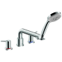 Hansgrohe Talis S Deck Mounted Roman Tub with Built-In Diverter - Includes 1.8 GPM Hand Shower Chrome