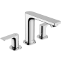 Hansgrohe Rebris E 1.2 GPM Widespread Bathroom Faucet with Pop-Up Drain Assembly Chrome