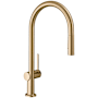Hansgrohe Talis N 1.75 GPM Single Hole Pull Down Kitchen Faucet Brushed Bronze