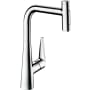 Hansgrohe Talis Select S 1.75 GPM Pull Out Kitchen Faucet HighArc Spout with Magnetic Docking & Toggle Spray Diverter - Limited Lifetime Warranty Chrome