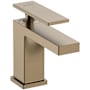 Hansgrohe Tecturis E 1.2 GPM Single Hole Bathroom Faucet with Pop-Up Drain Assembly with CoolStart Technology Brushed Bronze