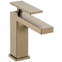 Hansgrohe Tecturis E 1.2 GPM Single Hole Bathroom Faucet with Pop-Up Drain Assembly Brushed Bronze