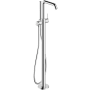 Hansgrohe Tecturis S Floor Mounted Tub Filler with Built-In Diverter and Hand Shower - Less Rough In Chrome