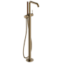 Hansgrohe Tecturis S Floor Mounted Tub Filler with Built-In Diverter - Includes Hand Shower Brushed Bronze
