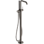 Hansgrohe Tecturis S Floor Mounted Tub Filler with Built-In Diverter - Includes Hand Shower Brushed Black Chrome