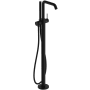 Hansgrohe Tecturis S Floor Mounted Tub Filler with Built-In Diverter and Hand Shower - Less Rough In Matte Black