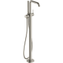 Hansgrohe Tecturis S Floor Mounted Tub Filler with Built-In Diverter and Hand Shower - Less Rough In Brushed Nickel