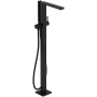 Hansgrohe Tecturis E Floor Mounted Tub Filler with Built-In Diverter - Includes Hand Shower Matte Black