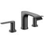 Hansgrohe Vivenis 1.2 GPM Widespread Bathroom Faucet with Pop-Up Drain Assembly Brushed Black Chrome