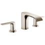 Hansgrohe Vivenis 1.2 GPM Widespread Bathroom Faucet with Pop-Up Drain Assembly Polished Nickel