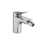 Hansgrohe Vivenis 1.5 GPM Single Hole Bidet Faucet with Lever Handle and Pop-up Drain Assembly Chrome