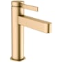 Hansgrohe Finoris 1.2 GPM Single Hole Bathroom Faucet with Pop-Up Drain Assembly Brushed Bronze