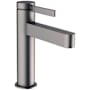 Hansgrohe Finoris 1.2 GPM Single Hole Bathroom Faucet with Pop-Up Drain Assembly Brushed Black Chrome