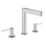 Hansgrohe Finoris 1.2 GPM Widespread Bathroom Faucet Less Pop-Up Drain Assembly Chrome