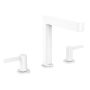 Hansgrohe Finoris 1.2 GPM Widespread Bathroom Faucet Less Pop-Up Drain Assembly Matte White