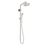 Hansgrohe Vernis External Shower Pipe with 2.5 GPM Single Function Shower Head and Hand Shower - Less Shower Trim and Rough In Brushed Nickel
