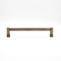 Hapny Home Knurled 6" Center to Center Modern Industrial Luxury Solid Brass Cabinet Bar Handle / Drawer Pull Aged Brass