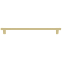 Hapny Home Diamond 18" Center to Center Solid Brass Designer Luxury Hourglass Square Appliance Handle / Pull Satin Brass