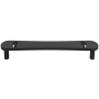 Hapny Home Horizon 6" Center to Center Luxury Designer Solid Brass Cabinet Handle / Drawer Pull with Cut Outs Matte Black