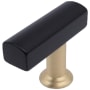 Matte Black / Satin Brass