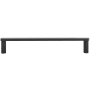 Hapny Home Ribbed 12" Center to Center Modern Ribbed Solid Brass Appliance Pull / Handle Matte Black