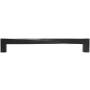 Hapny Home Twist 8" Center to Center Twisted Square Solid Brass Cabinet Handle / Drawer Pull Matte Black