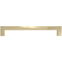 Hapny Home Twist 8" Center to Center Twisted Square Solid Brass Cabinet Handle / Drawer Pull Satin Brass