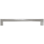 Hapny Home Twist 8" Center to Center Twisted Square Solid Brass Cabinet Handle / Drawer Pull Satin Nickel