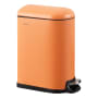 happimess Roland 9.8 Liter ABS, Polypropylene, and Stainless Steel Free Standing Trash Can with Hands-Free Step Pedal Carrot Cake