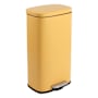 happimess Curtis 30.3 Liter Iron Free Standing Trash Can Daffodil Yellow