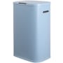 happimess Tammi 54.9 Liter Iron Free Standing Push-Button Operated Trash Can Tide Pool Blue