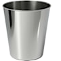happimess Nolan 7.9 Liter Stainless Steel Free Standing Smooth Textured Trash Can Polished Steel