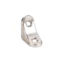 Hardware Resources 1-3/8 Inch Church Pew Angled Corner Bracket Bright Nickel