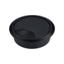 Hardware Resources 2-3/8 Inch Diameter Cable Grommet - Single Black