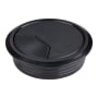 Hardware Resources 3 Inch Diameter Cable Grommet - Single Black
